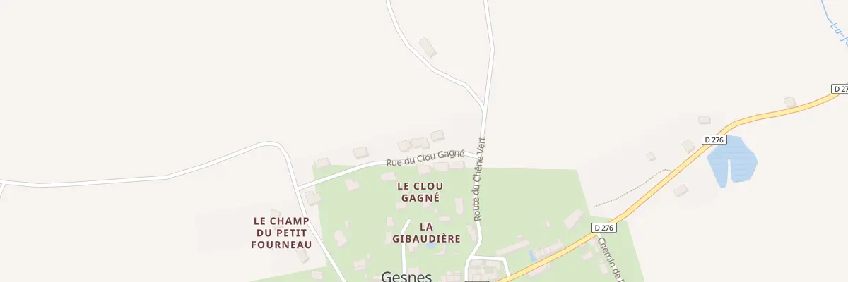 Plan du 19 Rue du Clou Gagne à Gesnes