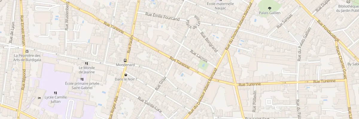 Plan du 101 Rue de Turenne à Bordeaux