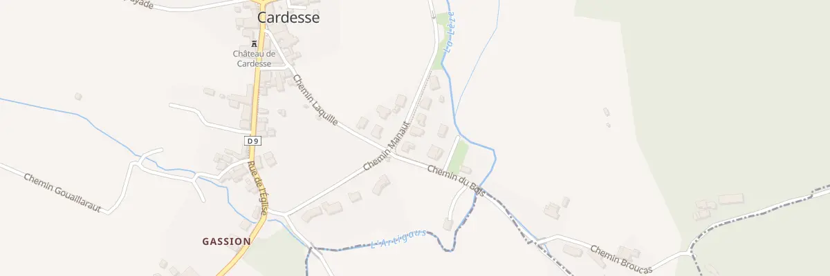 Plan du 214 Che Manaut à Cardesse