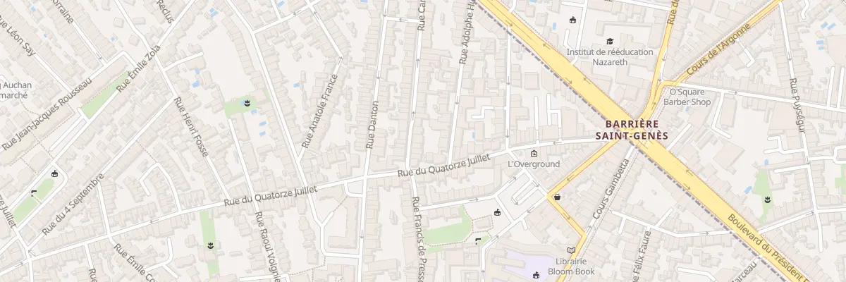 Plan du 64 Rue Carnot à Talence