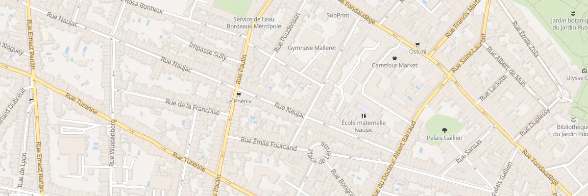 Plan du 55 Rue Naujac à Bordeaux