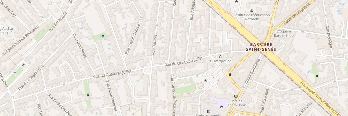 Plan du 72 Rue Carnot à Talence