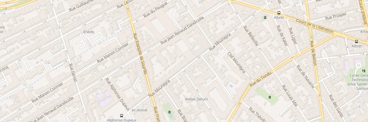Plan du 115 Rue Mouneyra à Bordeaux