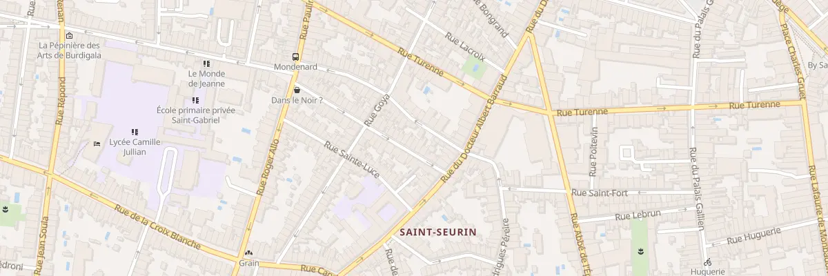 Plan du 13 Rue Mondenard à Bordeaux