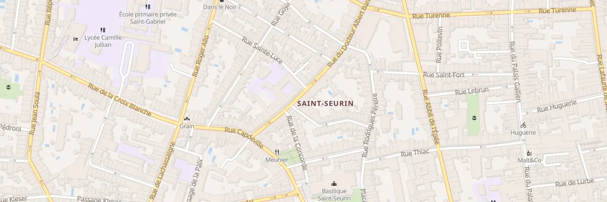 Plan du 22 Rue du Docteur Albert Barraud à Bordeaux