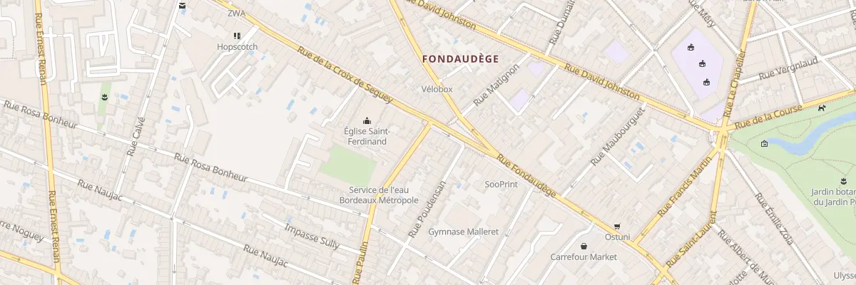 Plan du 116 Rue Paulin à Bordeaux