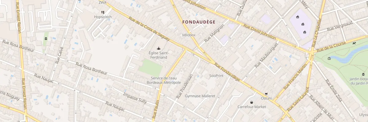 Plan du 114 Rue Paulin à Bordeaux