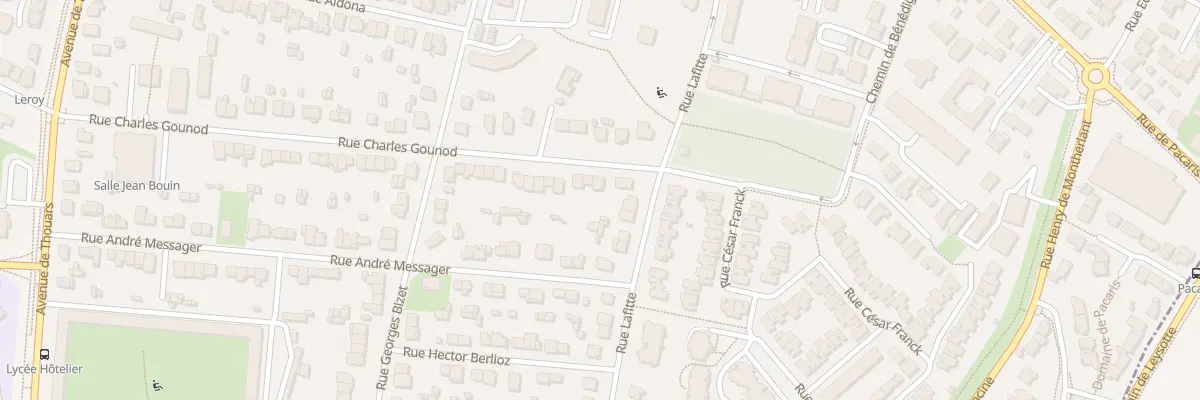 Plan du 75 Rue Charles Gounod à Talence