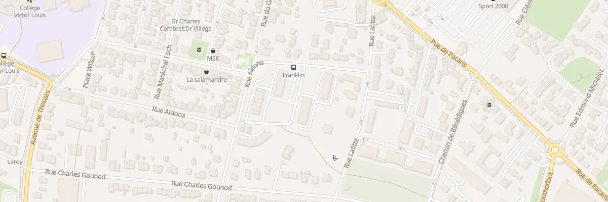 Plan du 9001 Res Rimbaud à Talence