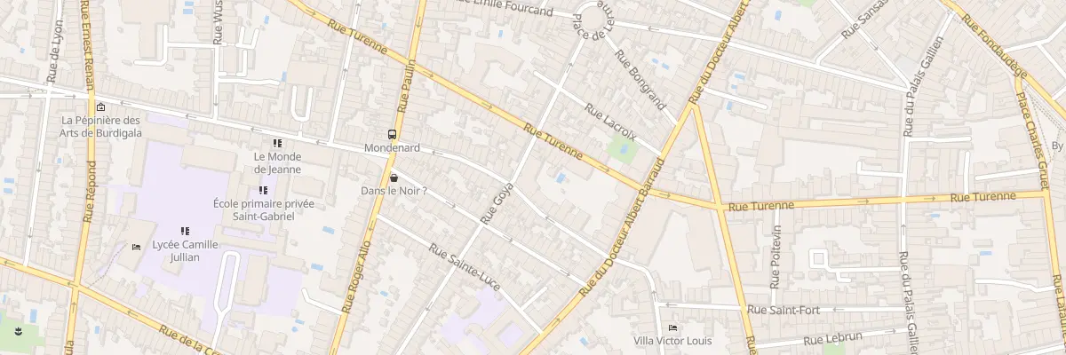 Plan du 60 Rue Goya à Bordeaux