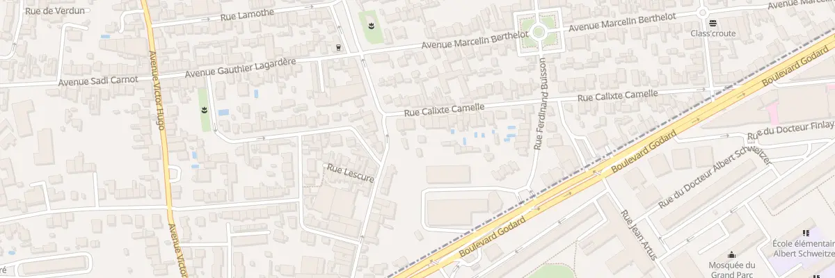 Plan du 7 Rue Calixte Camelle au Bouscat