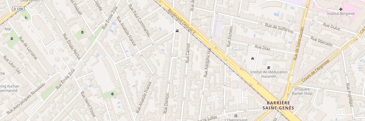 Plan du 19 Rue Carnot à Talence