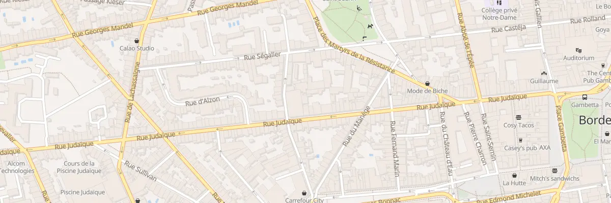 Plan du 95 Rue Judaïque à Bordeaux