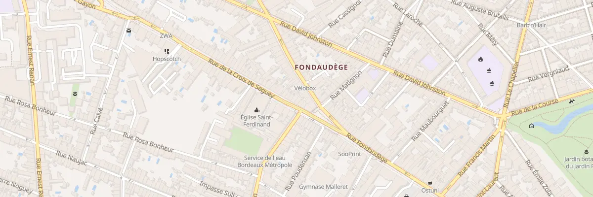 Plan du 9 Rue de la Croix de Seguey à Bordeaux