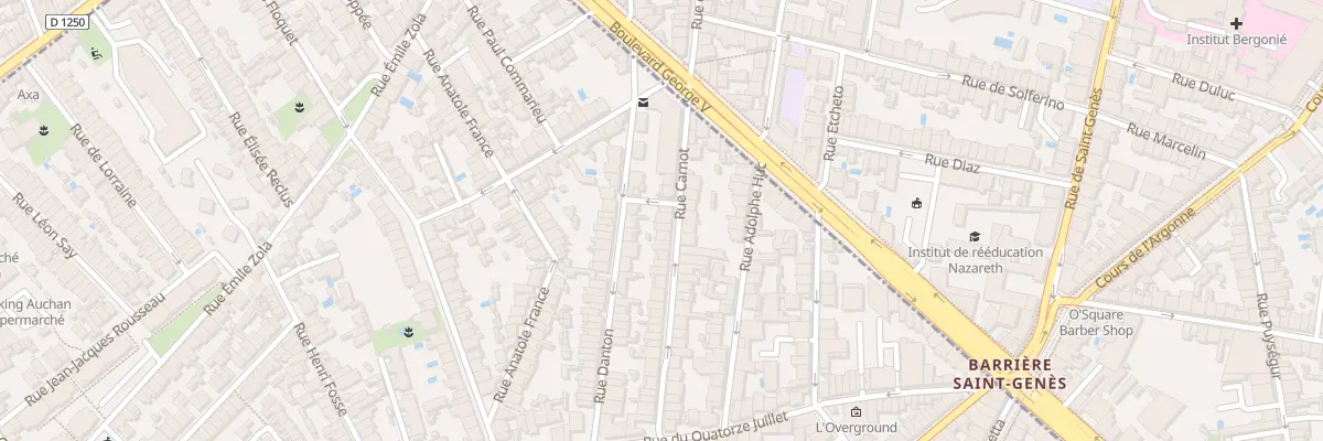 Plan du 21 Rue Carnot à Talence