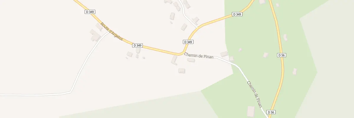 Plan du 305 Rte d’Argelos à Poudenx