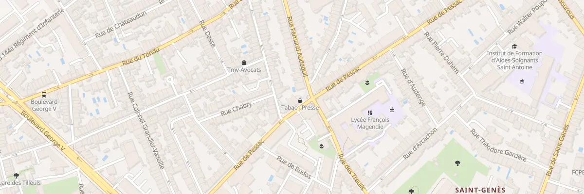 Plan du 59 Rue de Landiras à Bordeaux