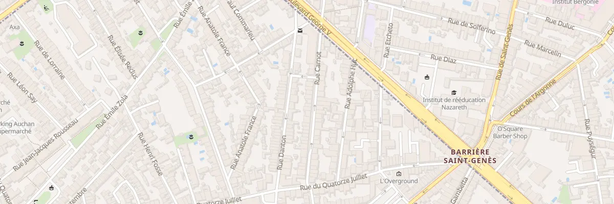 Plan du 29 Rue Carnot à Talence