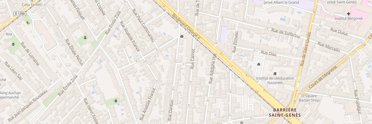 Plan du 15 Rue Carnot à Talence