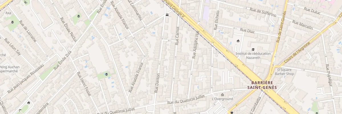 Plan du 31 Rue Carnot à Talence