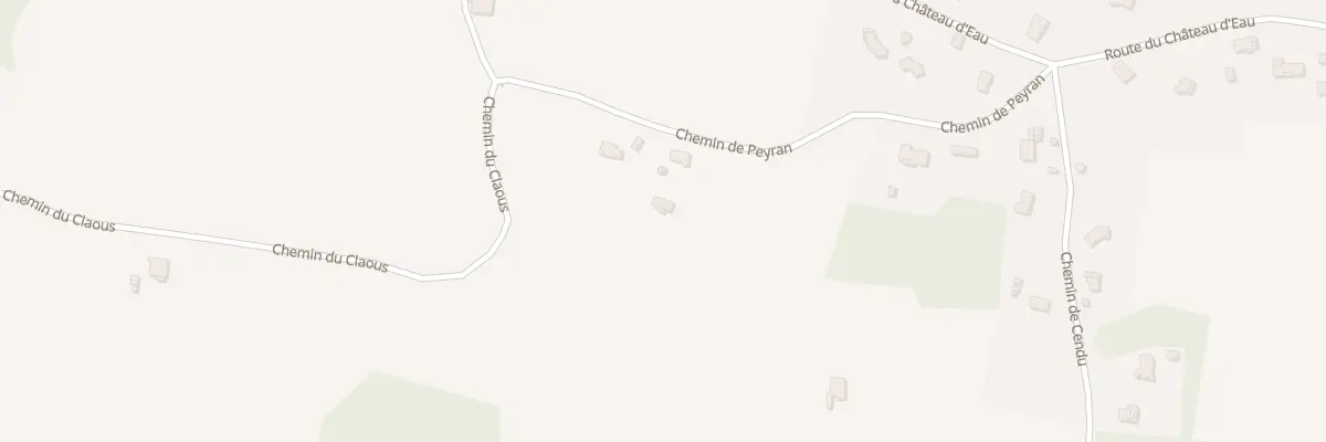 Plan du 168 Che de Peyran à Audignon