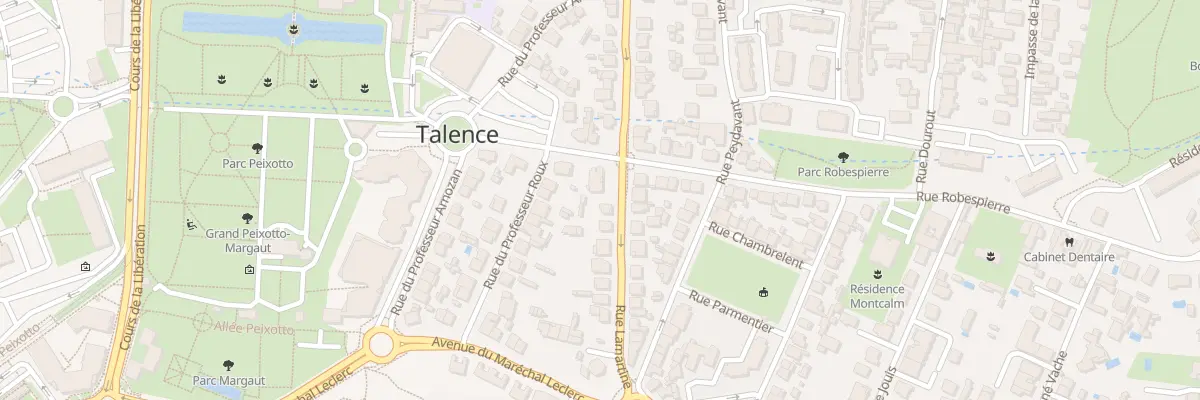 Plan du 11 Rue Ambroise Pare à Talence