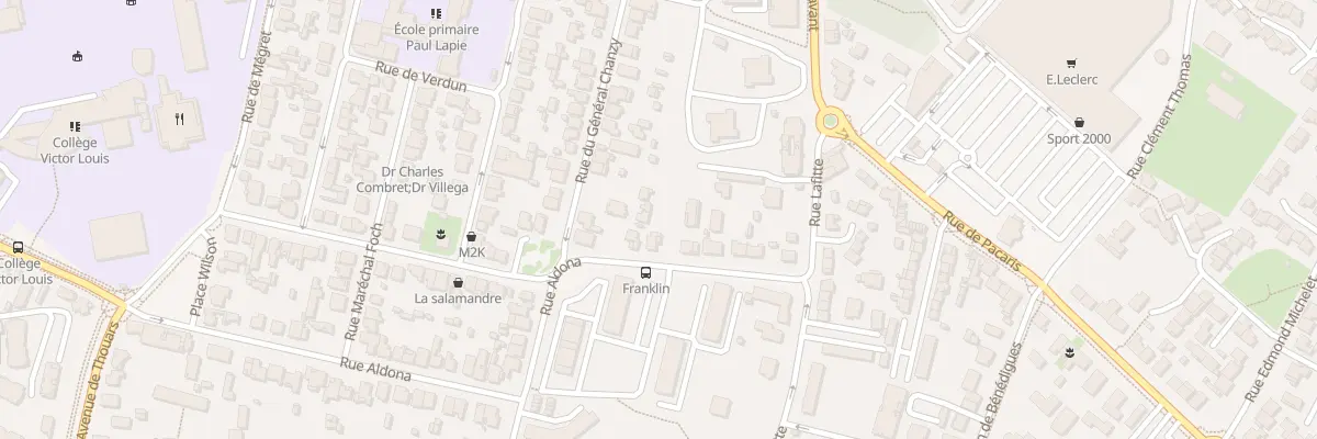 Plan du 60 Rue Aldona à Talence