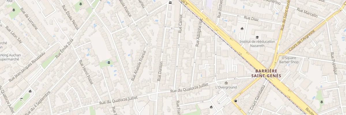 Plan du 43 Rue Carnot à Talence