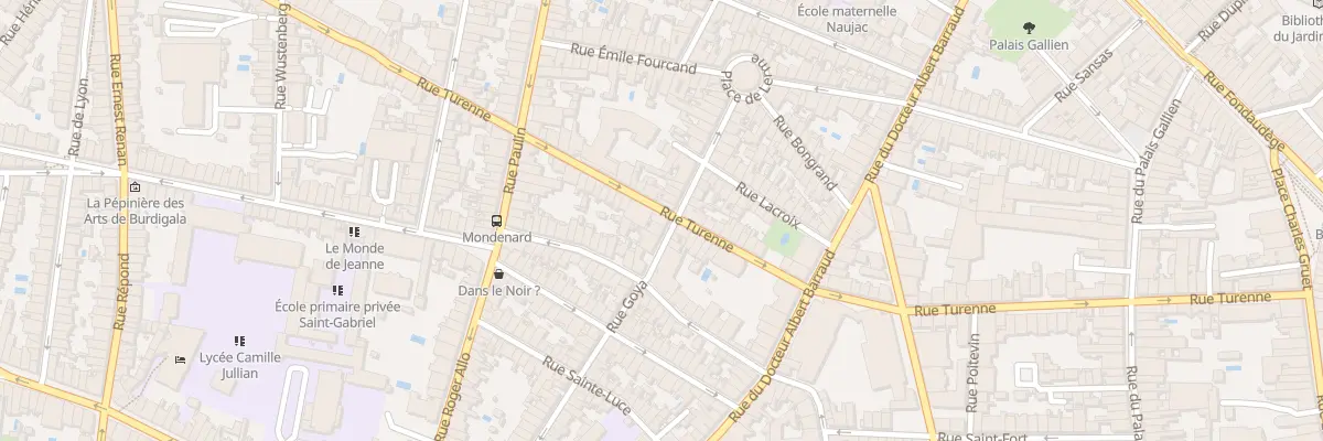 Plan du 98 Rue de Turenne à Bordeaux