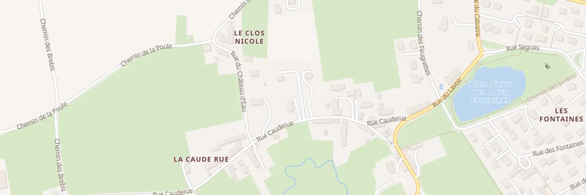 Plan du 14B Rue Caude Rue à Fontenay-le-Pesnel
