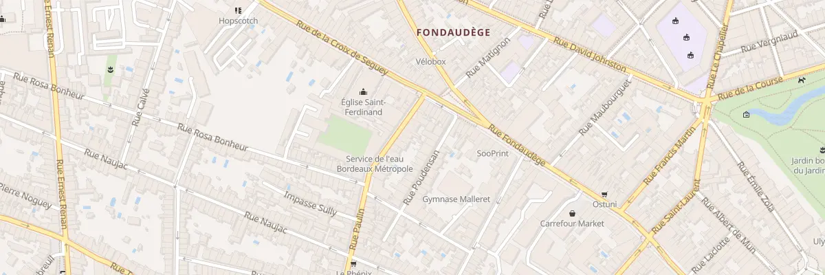 Plan du 110 Rue Paulin à Bordeaux