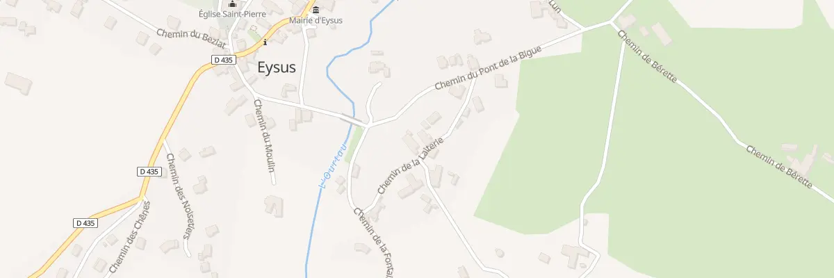 Plan du 1 Che de la Laiterie à Eysus