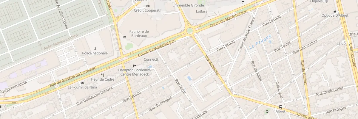 Plan du 81 Rue Lecocq à Bordeaux