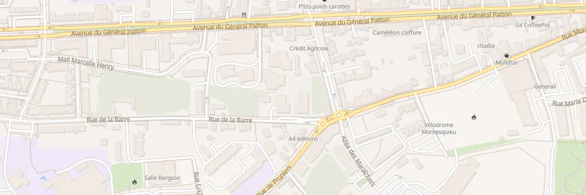 Plan du 8 Rue de la Barre à Angers