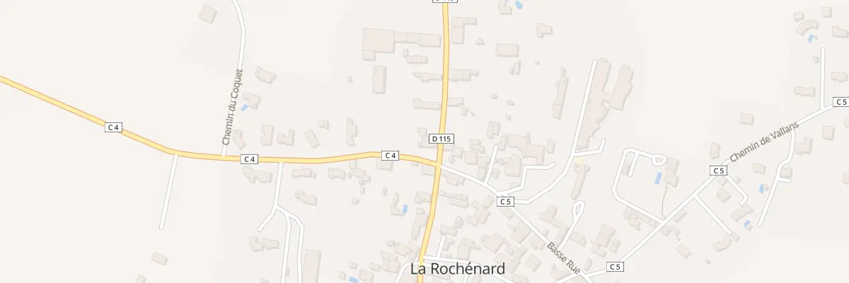 Plan du 26 Grande Rue à La Rochénard