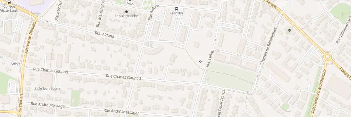 Plan du 52A Rue Charles Gounod à Talence