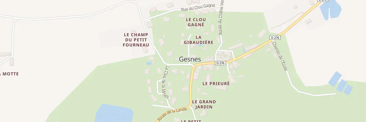 Plan du 2 Che de la Motte à Gesnes