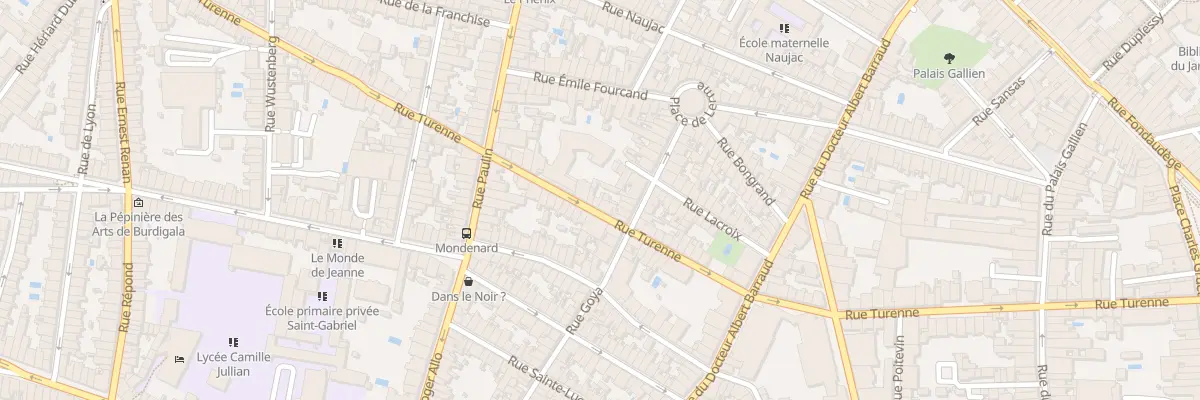 Plan du 111 Rue de Turenne à Bordeaux