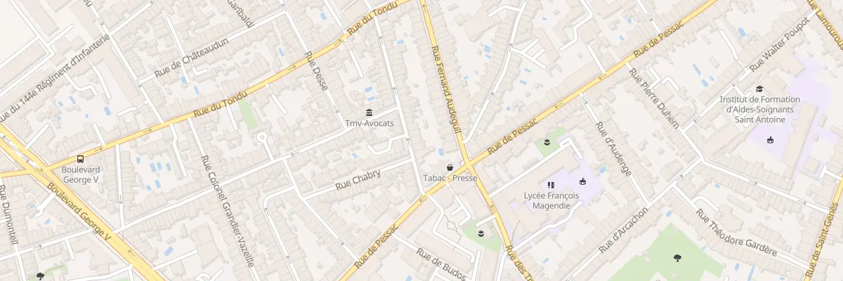 Plan du 40 Rue Pages à Bordeaux