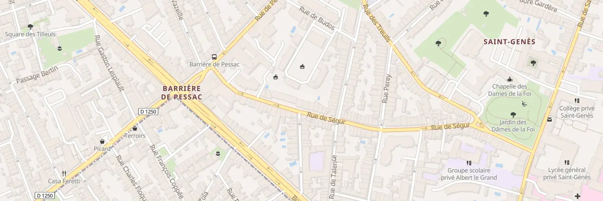Plan du 34 Rue de Ségur à Bordeaux