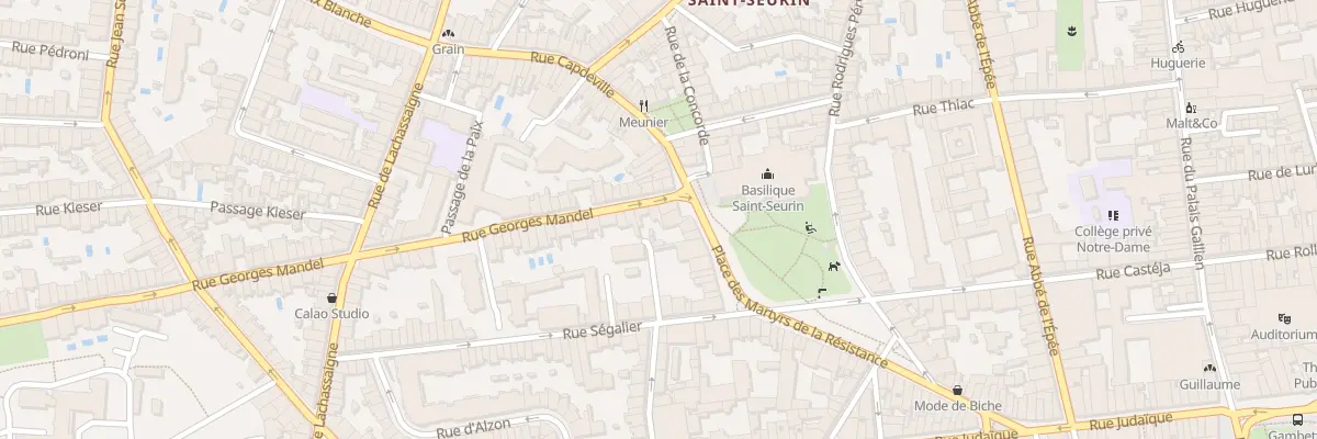Plan du 4 Rue Georges Mandel à Bordeaux