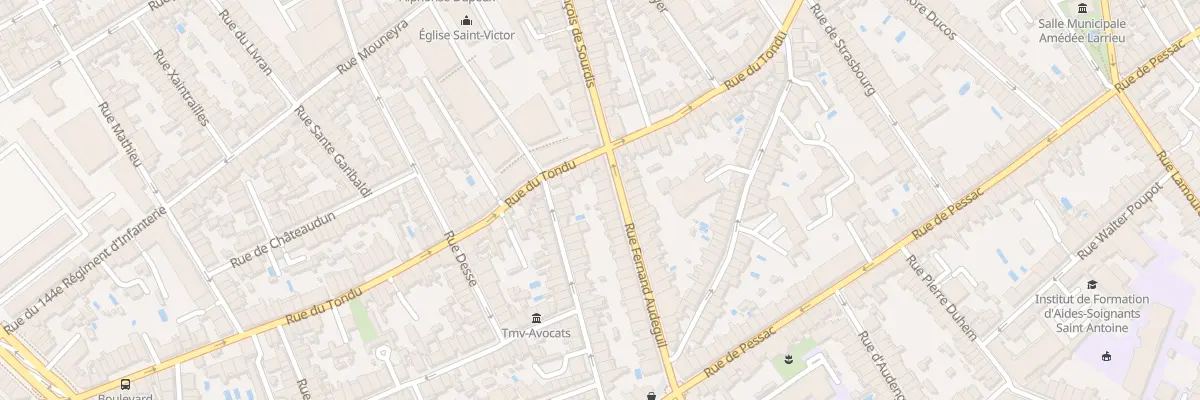 Plan du 145 Rue Fernand Audeguil à Bordeaux