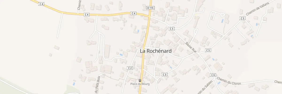 Plan du 36 Grande Rue à La Rochénard