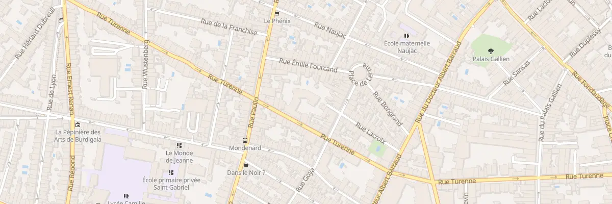 Plan du 127 Rue de Turenne à Bordeaux