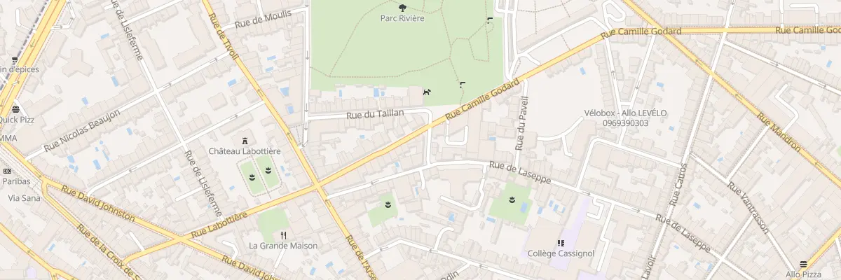Plan du 240 Rue Camille Godard à Bordeaux
