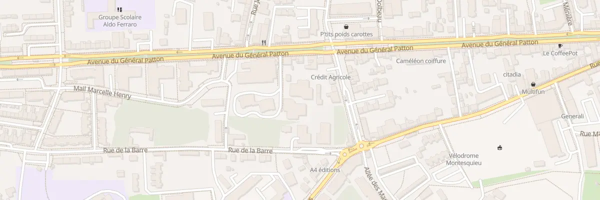 Plan du 85B Av Gen Patton à Angers