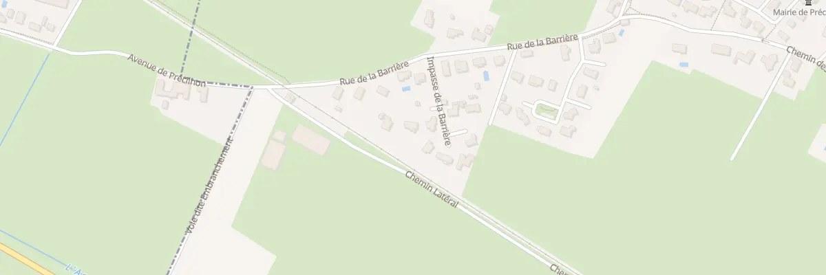 Plan du 6 Imp de la Barrière à Précilhon
