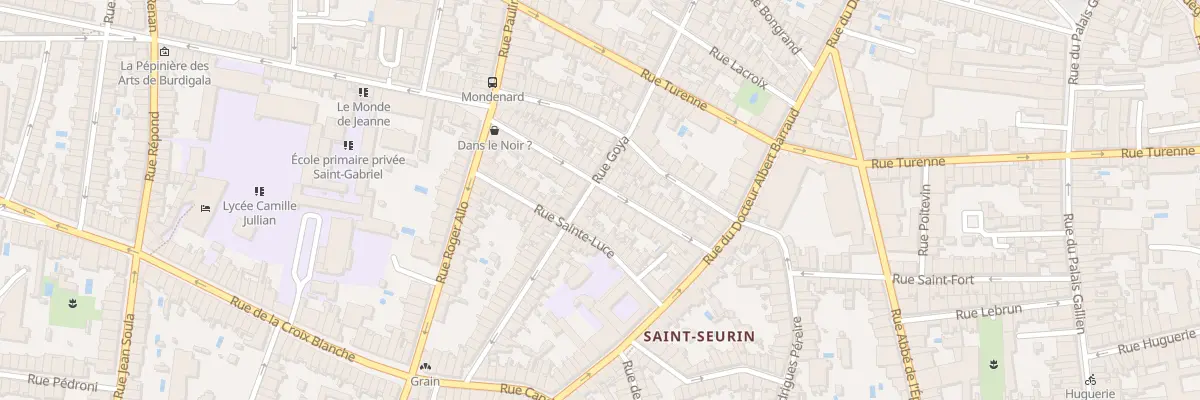 Plan du 24 Rue Mondenard à Bordeaux