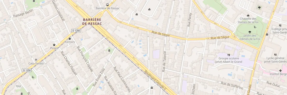 Plan du 9 Rue Laboye à Bordeaux