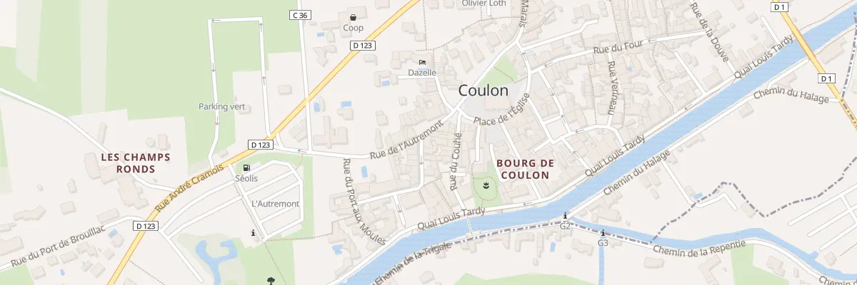 Plan du 1 Rue des Hivers à Coulon
